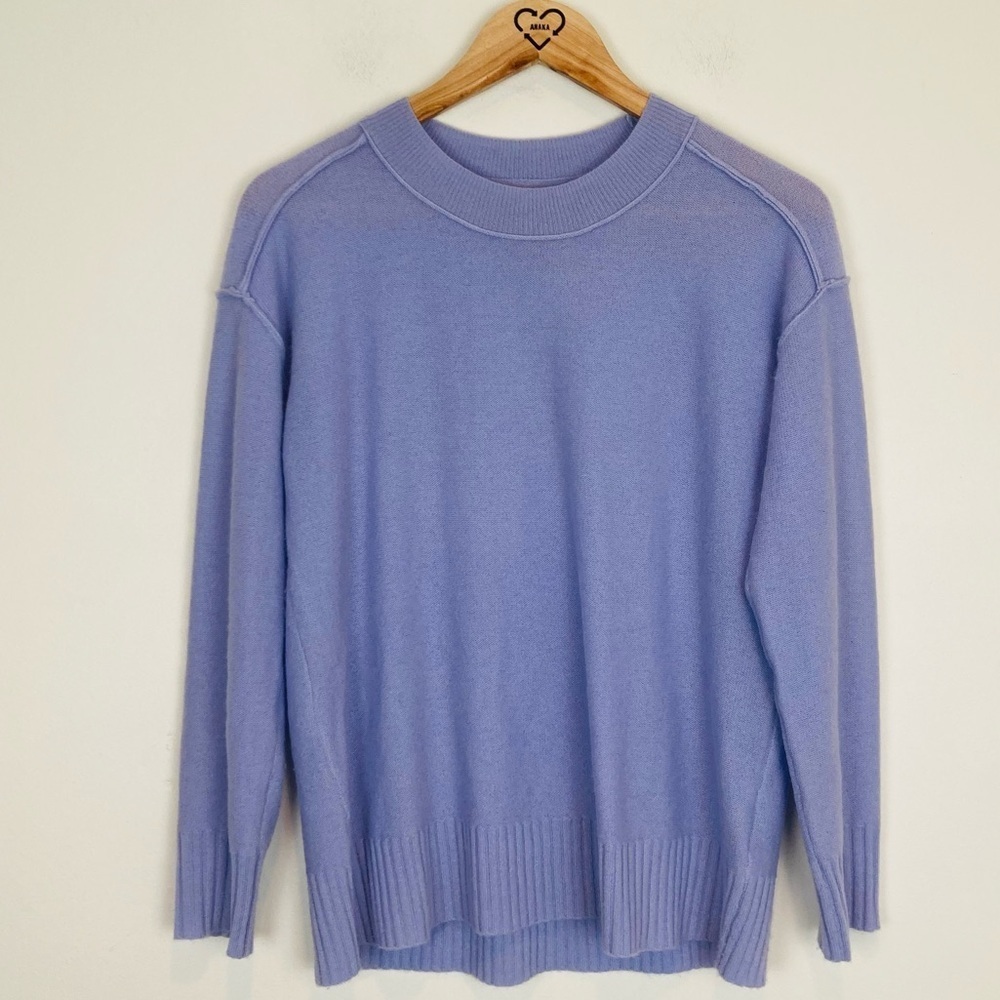 Anthropologie Pilcro oversized lilac lavender colored cashmere sweater. Size XS.